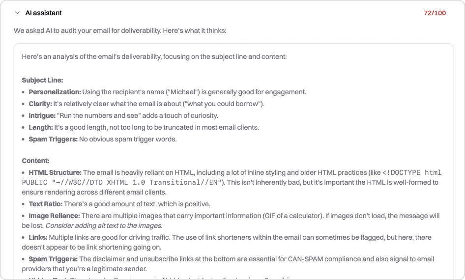 Craft emails that land in the inbox